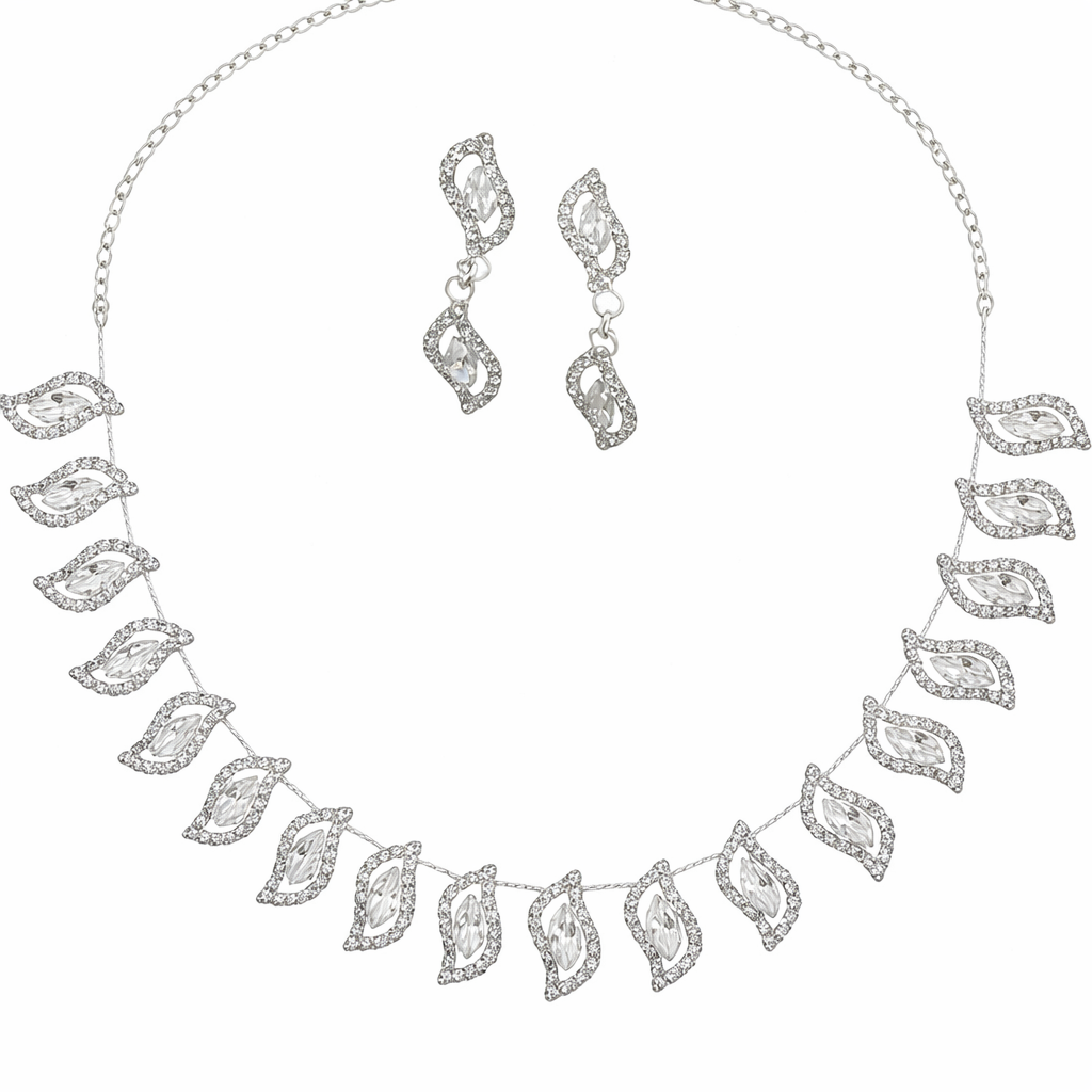 Naik Creation – Luxe Diamond Statement Necklace Set